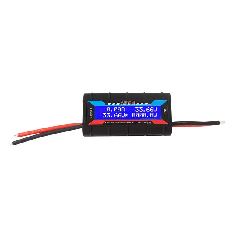 Heluok 150A Watt Meter Power Analyzer, High Precision RC Multi Meter, Battery Testers Voltage Amp Consumption Performance Monitor for Voltage(V) Current(A) Power(W) Charge(Ah) and Energy (Wh) - Image 1